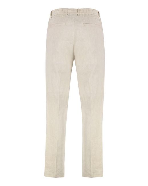 Boss Natural Linen Blend Trousers for men