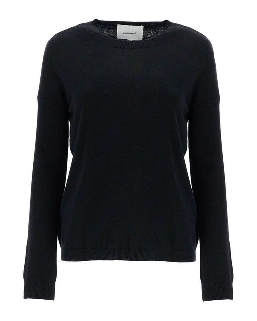 Lisa Yang Black 'Dea Cashmere Crewneck Pul