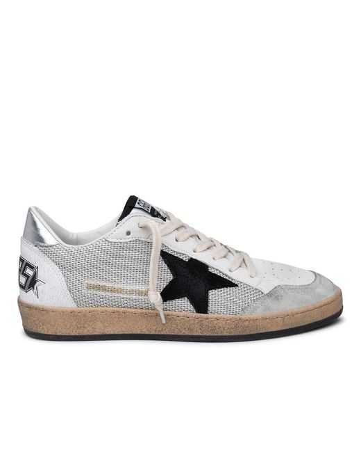 Golden Goose Deluxe Brand White Ballstar Sneakers for men