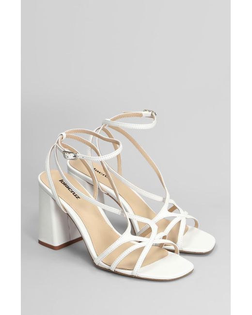 Lola Cruz White Angela 85 Sandals