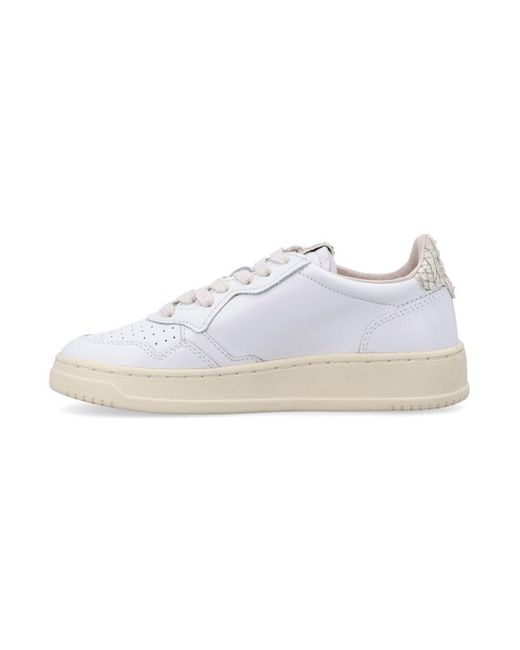 Autry White Medalist Low Sneakers