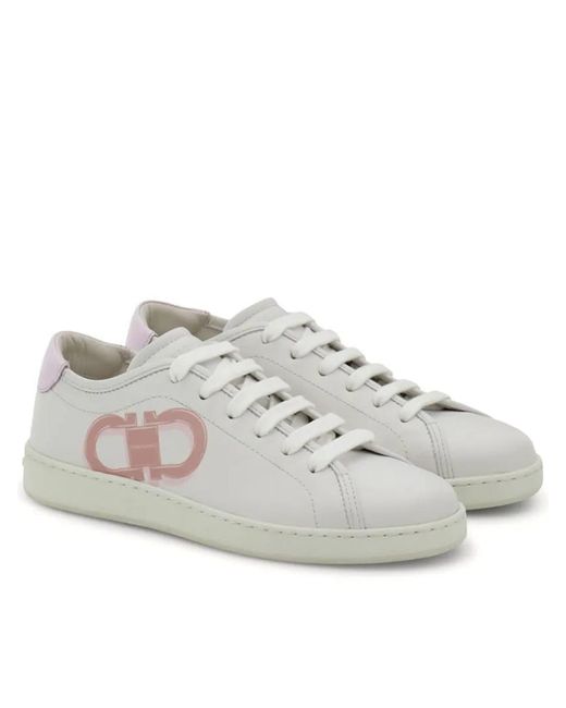 Ferragamo White Brandy Shoes