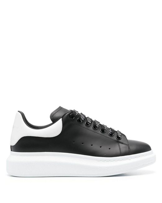 Alexander McQueen Black Premium Leather Sneakers For for men