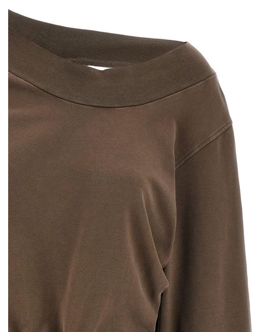 The Attico Brown Sweatshirt Dress