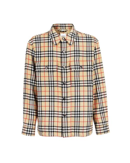 Burberry Multicolor Jacket With Check Pattern for men