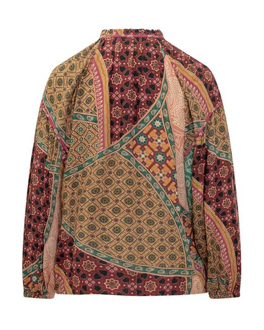 Ba&sh Red Faith Blouse