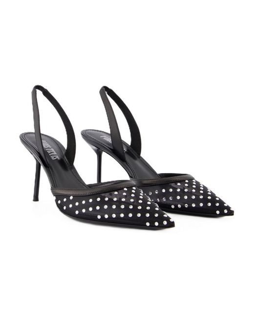 Paris Texas Blue Lidia Slingback 70 Pumps