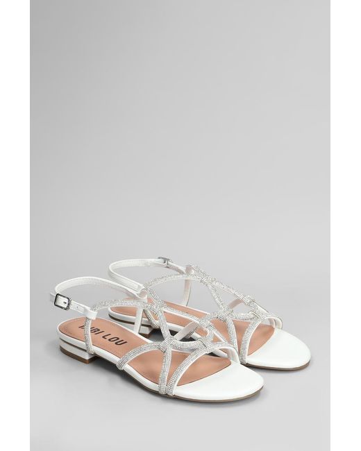 Bibi Lou White Liv Sandal Flats
