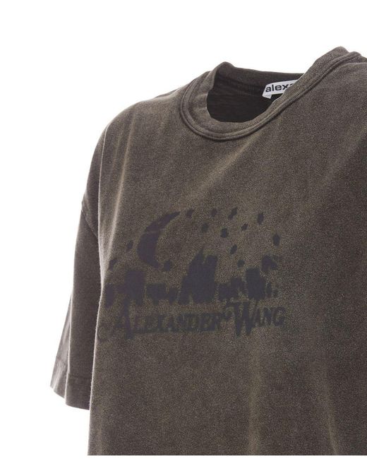 Alexander Wang Gray T-Shirts And Polos