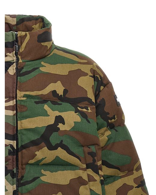 Vetements Green Camouflage Down Jacket