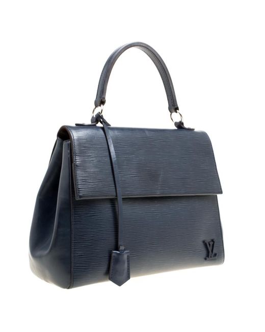 Louis Vuitton Saphir Epi Leather Cluny Mm Bag in Blue - Lyst