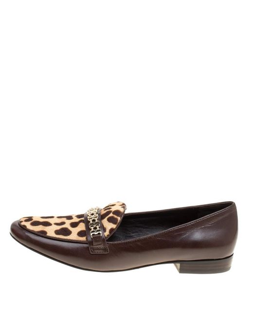 Lyst Tory Burch Pelle And Leopard Print Cow Fur Gemini Link Lyst Tory Burch Pelle And Leopard Print Cow Fur Gemini Link Gemini a1aefb
