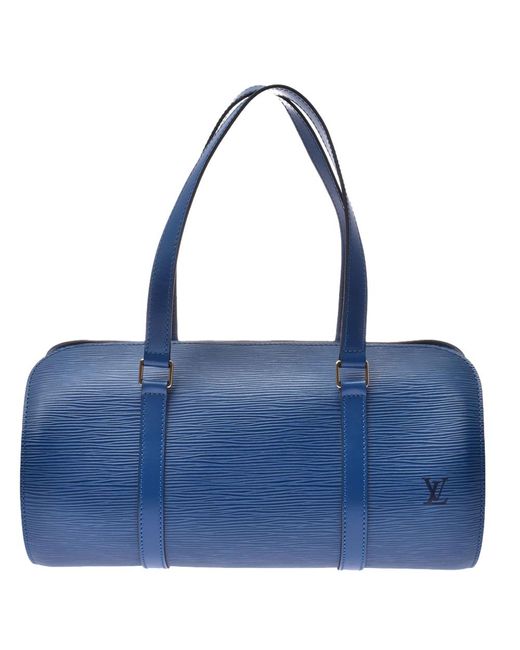 Louis Vuitton Blue Epi Leather Soufflot Bag - Lyst