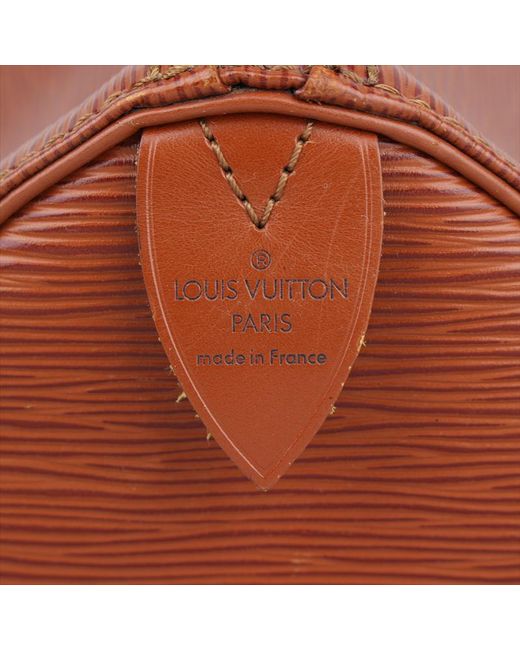 Louis Vuitton Kenyan Fawn Epi Leather Speedy 35 Bag in Brown - Lyst