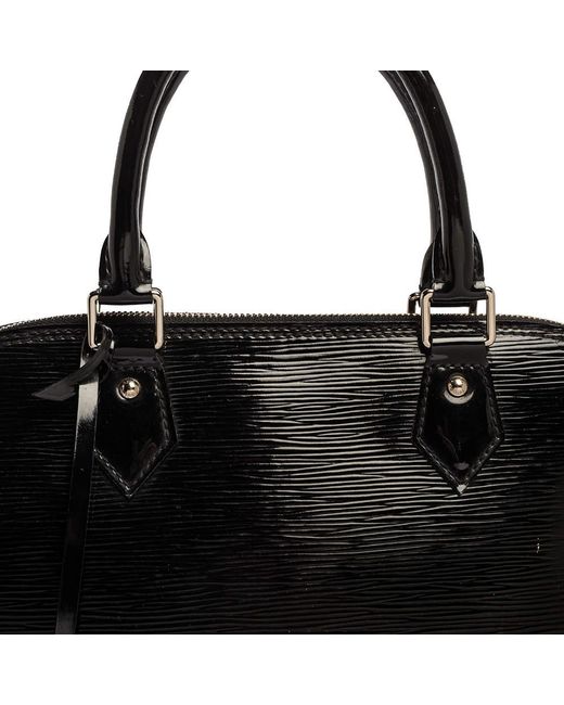 Louis Vuitton Black Electric Epi Leather Alma Gm Bag - Lyst