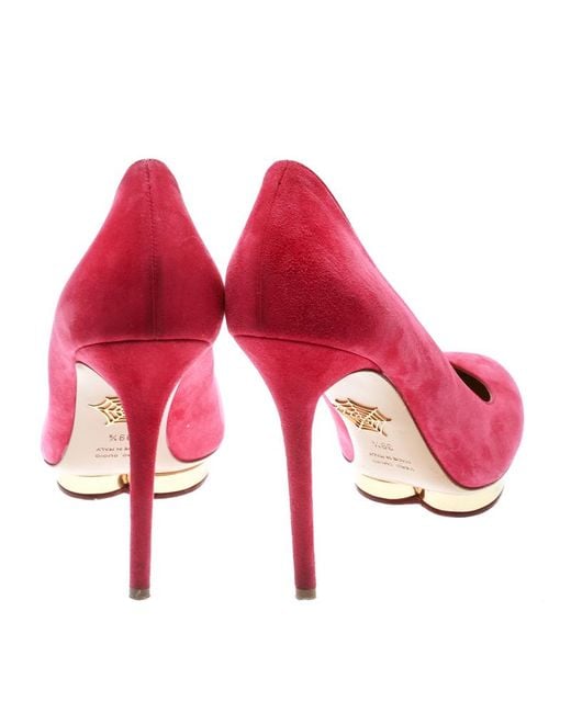 platform pumps pink