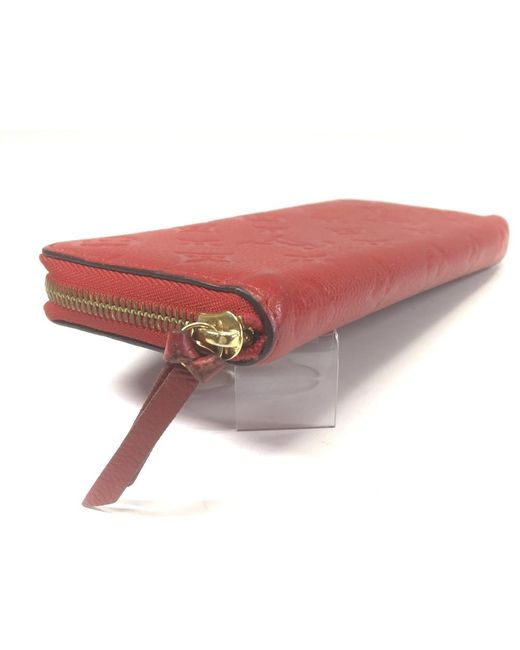 Louis Vuitton Cherry Monogram Empreinte Leather Clemence Wallet in Red - Lyst
