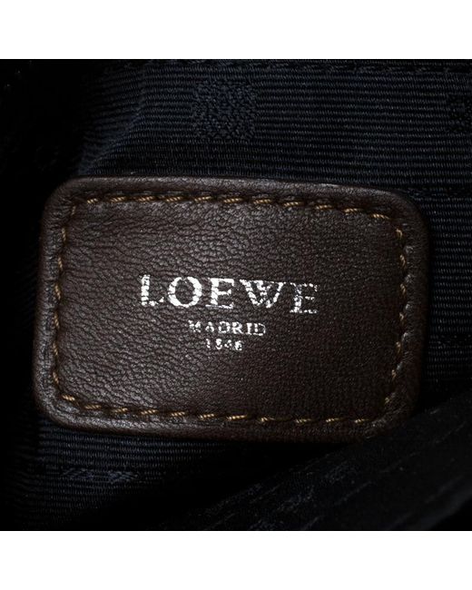 Loewe Brown Leather Shoulder Bag - Lyst
