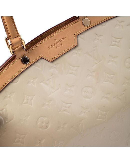 Louis Vuitton Leather Rose Florentine Monogram Vernis Brea Mm Bag In Beige Natural Lyst