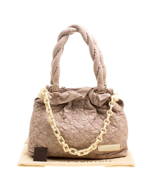 Louis Vuitton Beige Monogram Embroidered Leather Olympe Stratus Limited Edition Gm Shoulder Bag ...