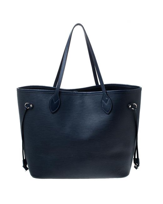 Louis Vuitton Blue Marine Epi Leather Neverfull Mm Bag - Save 25% - Lyst