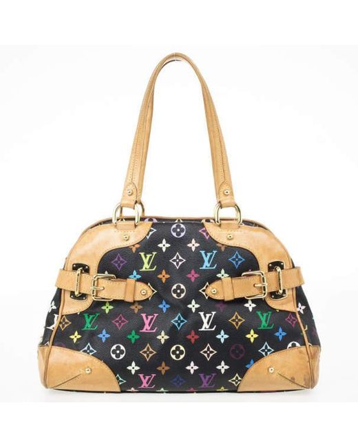 louis vuitton black multicolor bag