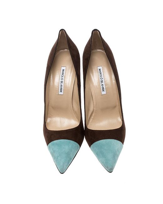 two tone pointed heels