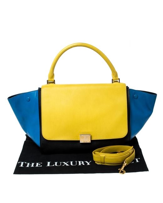 celine trapeze yellow