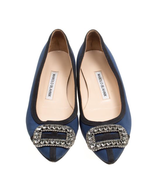 navy blue pointed toe flats