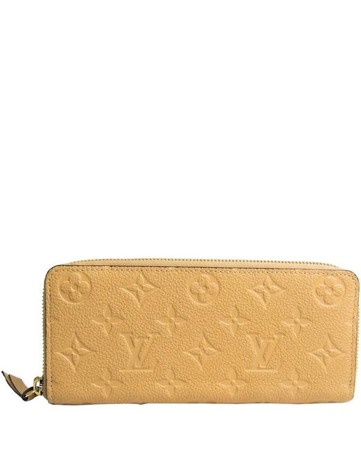 Louis Vuitton Dune Monogram Empreinte Leather Zippy Wallet in Yellow - Lyst