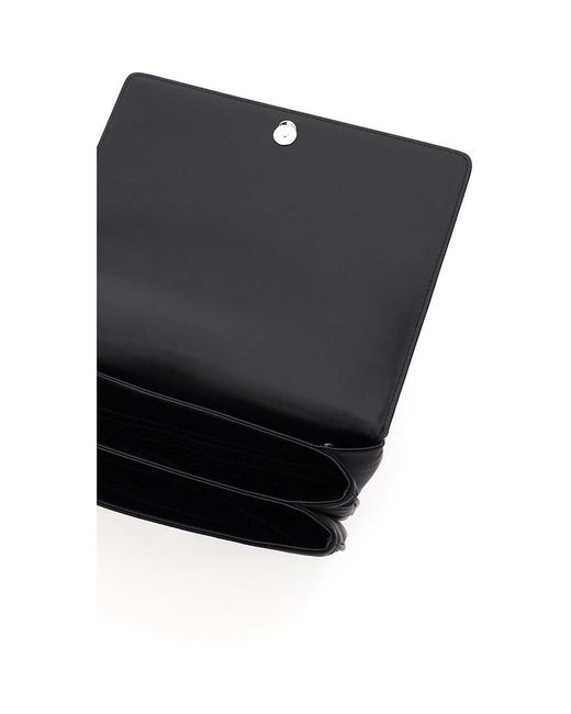 Prada Black Saffiano Leather Chain Bag - Lyst