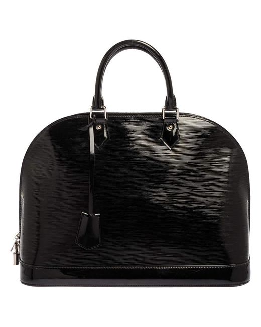 Louis Vuitton Black Electric Epi Leather Alma Gm Bag - Lyst