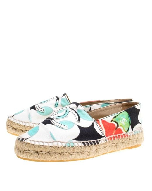 chanel multicolor espadrilles