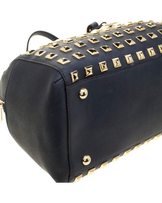 michael kors grayson grommet black satchels