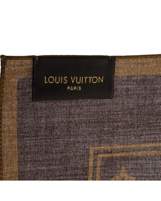 Louis Vuitton x Supreme Brown Monogram Printed Cotton Bandana Scarf