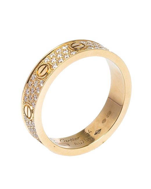 cartier gold band ring