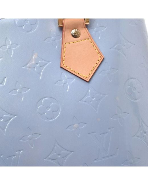 Louis Vuitton Blue Monogram Vernis Houston Bag - Lyst