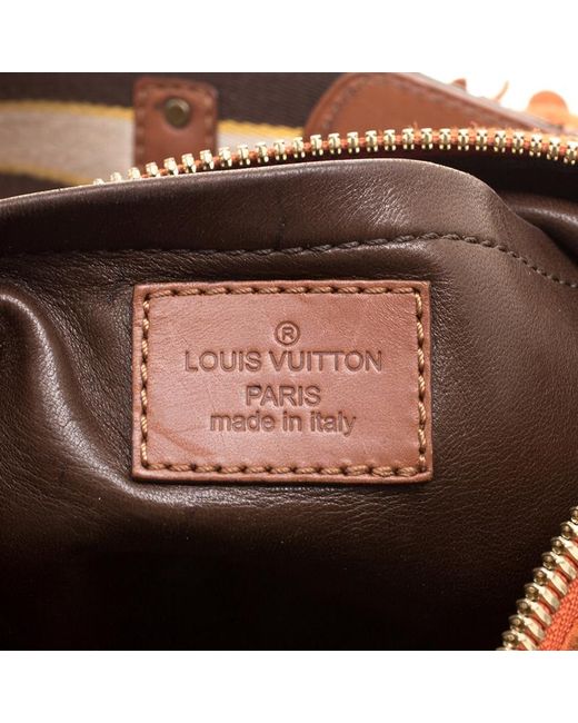 Louis Vuitton Orange Monogram Suede Limited Edition Onatah Fleurs Gm Hobo - Lyst