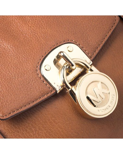 michael kors tan satchel