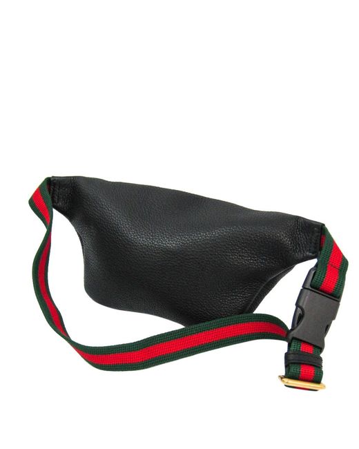 gucci black small logo belt bag