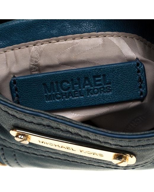 michael kors teal crossbody