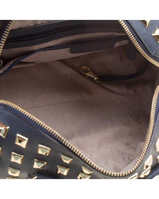michael kors grayson grommet black satchels