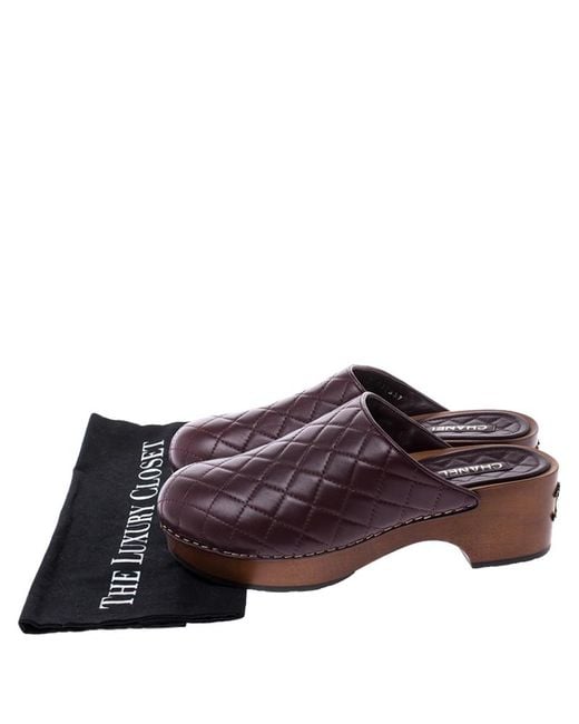 burgundy clogs
