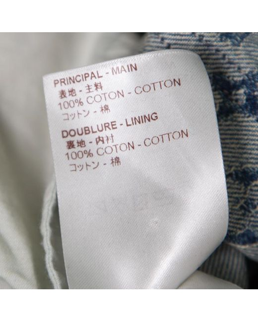 Louis Vuitton Cotton X Supreme Indigo Monogram Jacquard ...