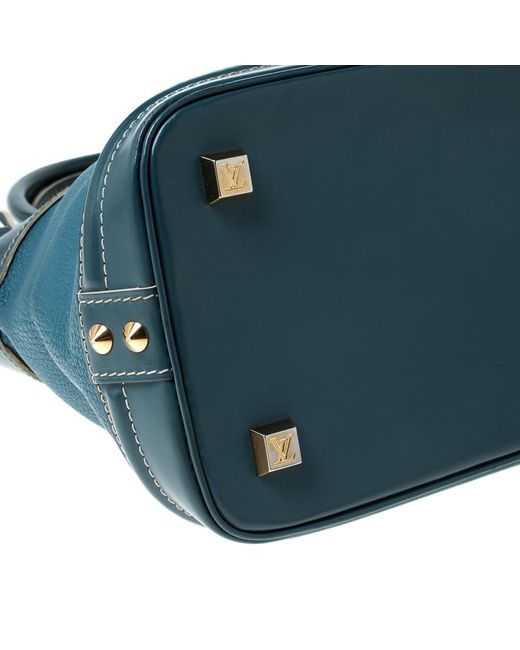 Louis Vuitton Blue Suhali Leather Lockit Pm Bag - Lyst