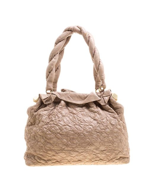 Louis Vuitton Beige Monogram Embroidered Leather Olympe Stratus Limited Edition Gm Shoulder Bag ...