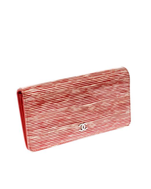 orange patent leather purse