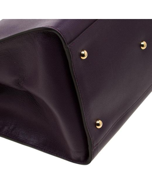 longchamp purple tote bag
