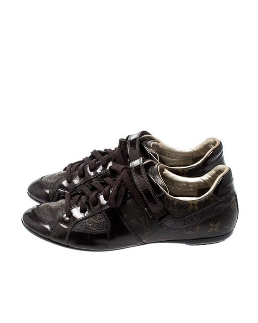 Frontrow leather trainers Louis Vuitton Brown size 36.5 EU in
