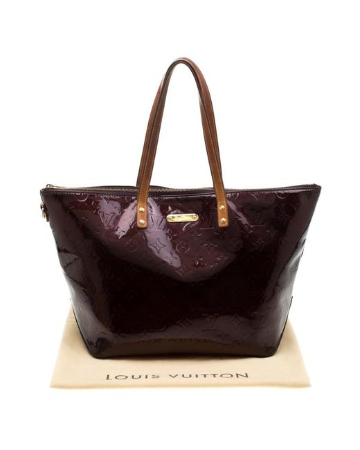 Louis Vuitton Amarante Monogram Vernis Bellevue Gm Bag - Lyst